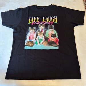 Live Laugh Lobotomy Cat T-Shirt
